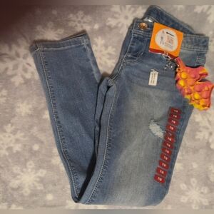 NWT Member's Mark Girl's Size 7/8 Favorite Knit Denim Skinny Fit Jean